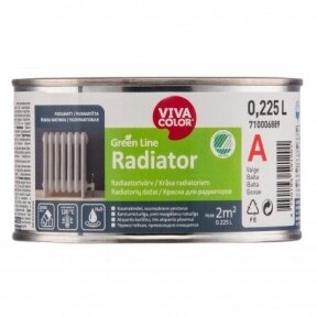 Balti radiatorių dažai Vivacolor Green Line RADIATOR A 0,225l
