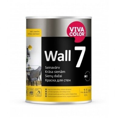 WALL 7 balti matiniai dažai sienoms  0,9l