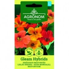 Didžiosios nasturtės „GLEAM HYBRIDS", gėlių sėklos, AGRONOM