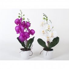 Dirbtiniė gėlė orchidėja su vazonu 40cm
