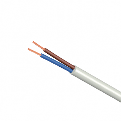 Lanakstus apvalus elektros instaliacinis kabelis H05VV-F  2x2,5mm²