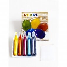 Perlamutriniai kiaušinių dažai  PEARL 5 spalvos