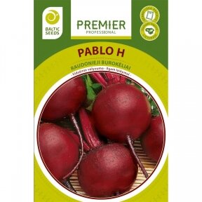 Raudonieji burokėliai „PABLO H“, daržovių sėklos, BALTIC SEEDS, 200 sėklų