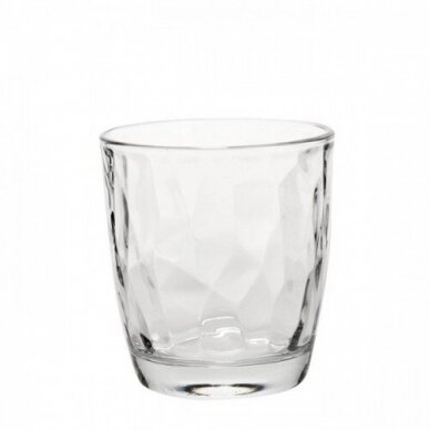 Žema skaidri stiklinė DIAMOND, 390 ml